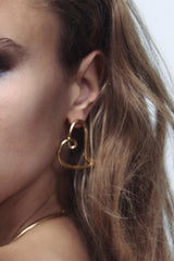 Heart Hoop Earrings