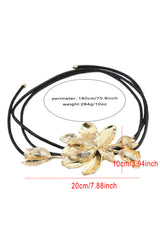 Metal Flower Cord Belt