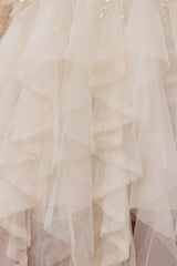 Angelic Tiered Tulle Sequins Embroidered Skirt