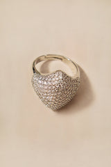 Geometric Pave Diamond Ring