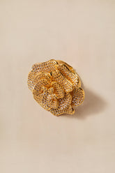 Pave Crystal Rose Ring