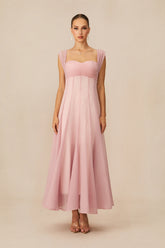 Keeper of My Heart Pink Wide Strap Maxi Dress