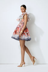 Favorite Little Moment Multi Polka Dot Ruffle Sleeve Mini Dress
