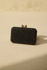 Diamond Embellished Box Clutch