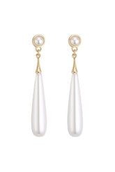 Teardrop Faux Pearl Earrings