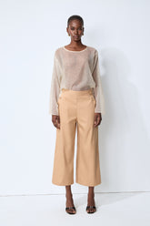 Simply Refined Khaki High Waist Gold Button Pants