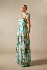 Dinah Printed Strap Maxi Dress