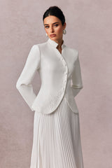 Christine Embroidery Pleated Skirt Set