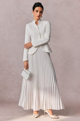 Christine Embroidery Pleated Skirt Set