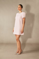 Isabelle Crystal Embellished Short Sleeve Mini Dress
