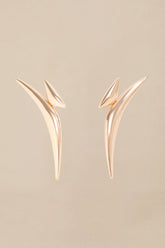 Abstract Triangle Pointed Drop Earrings