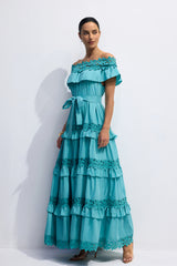 Beth Off Shoulder Tiered Maxi Dress
