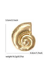 Spiral Shell Brooch