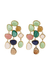Irregular Shape Stone Earrings