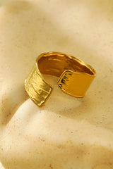 Texture Wide Band Ring