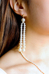 Pearl Chandelier Drop Earrings