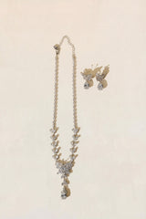 Crystal Butterfly Necklace & Earrings Set
