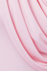 Dangerous Romance Pink Cowl Neck Draped Maxi Dress