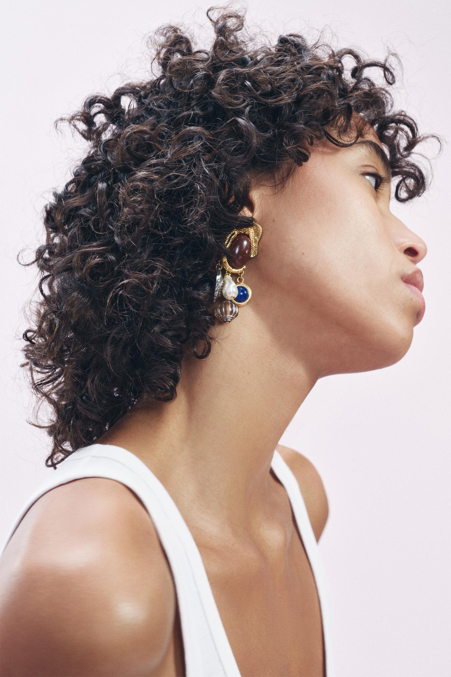 Elephant Gemstone Drop Earrings