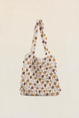 Multicolor Beaded Tote Bag