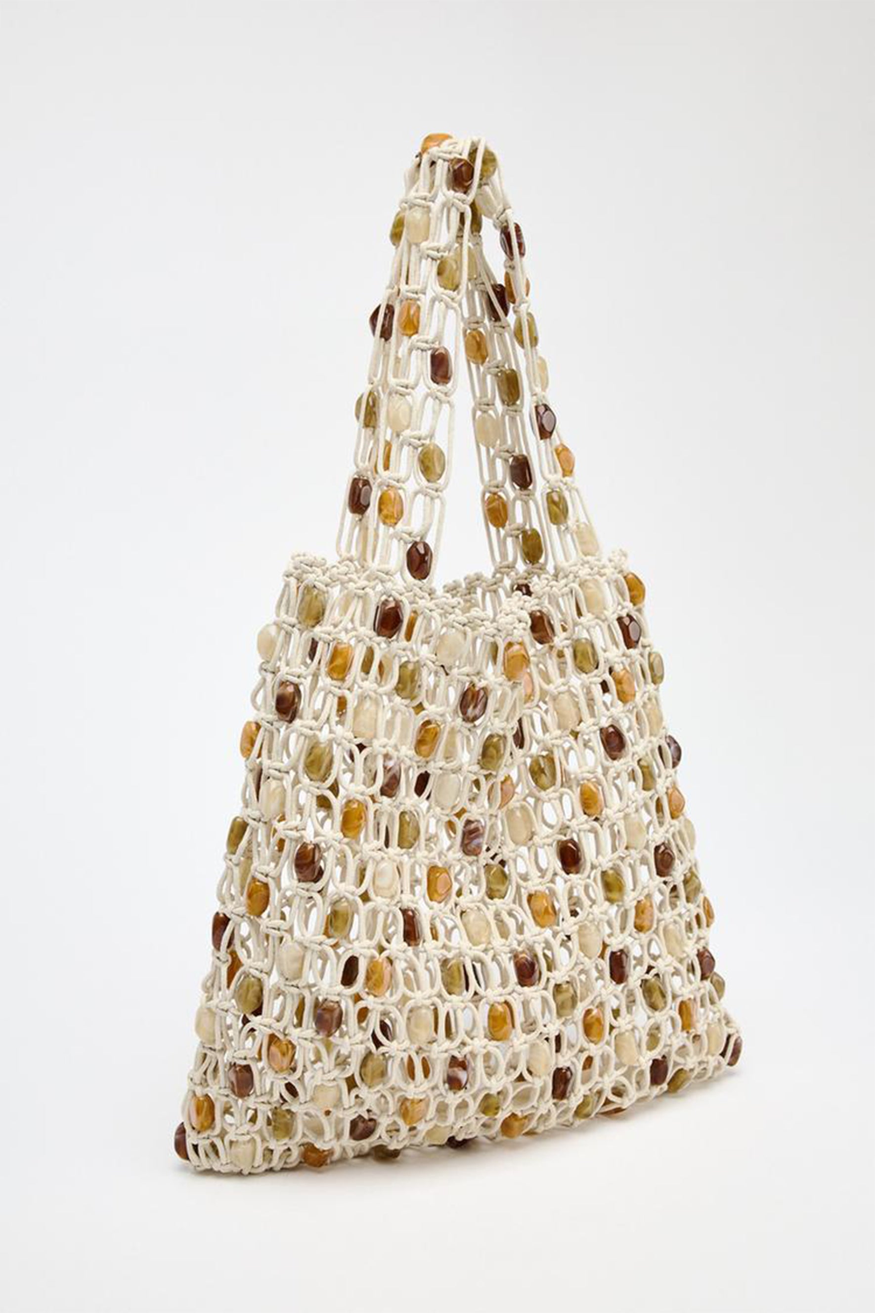 Multicolor Beaded Tote Bag
