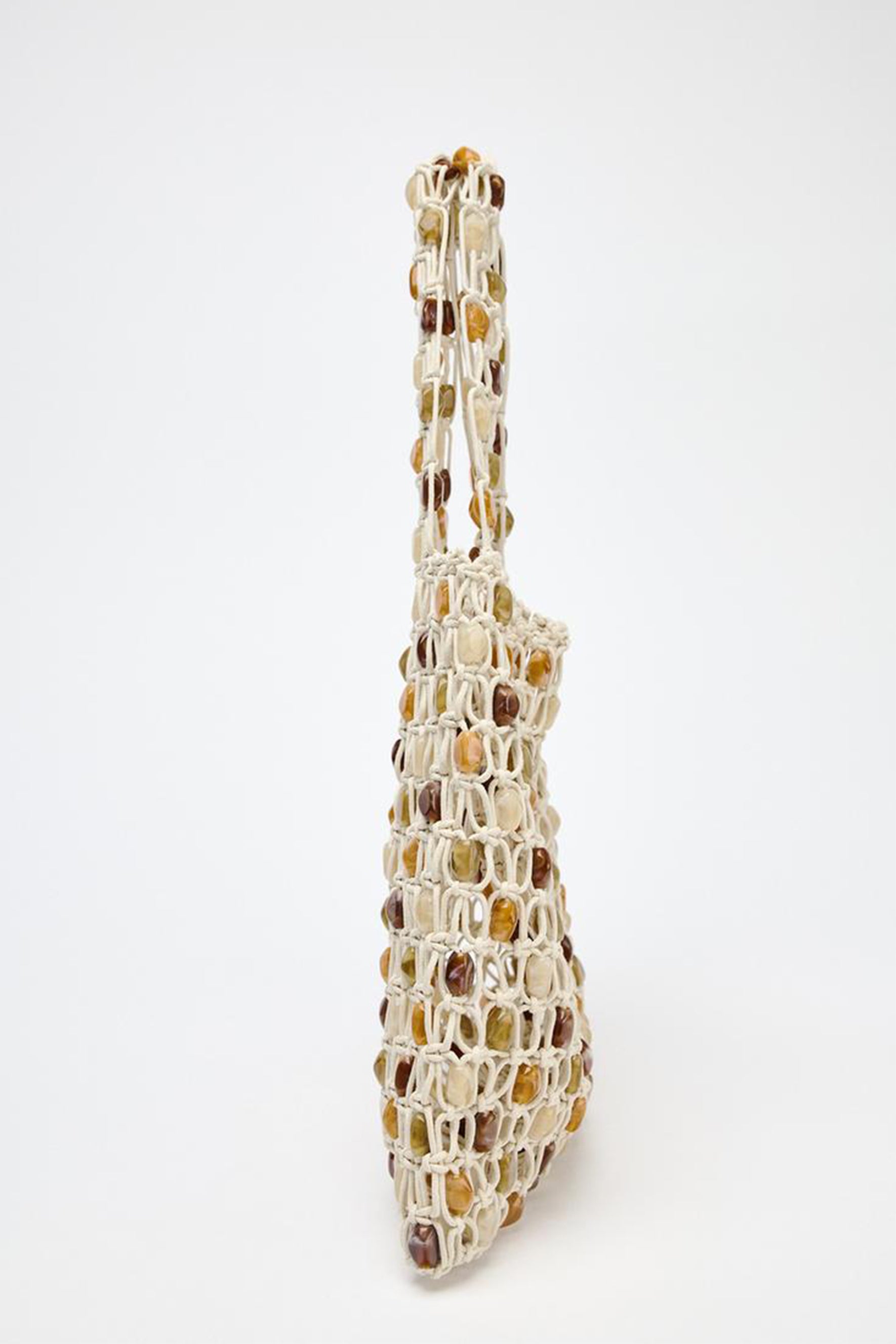 Multicolor Beaded Tote Bag