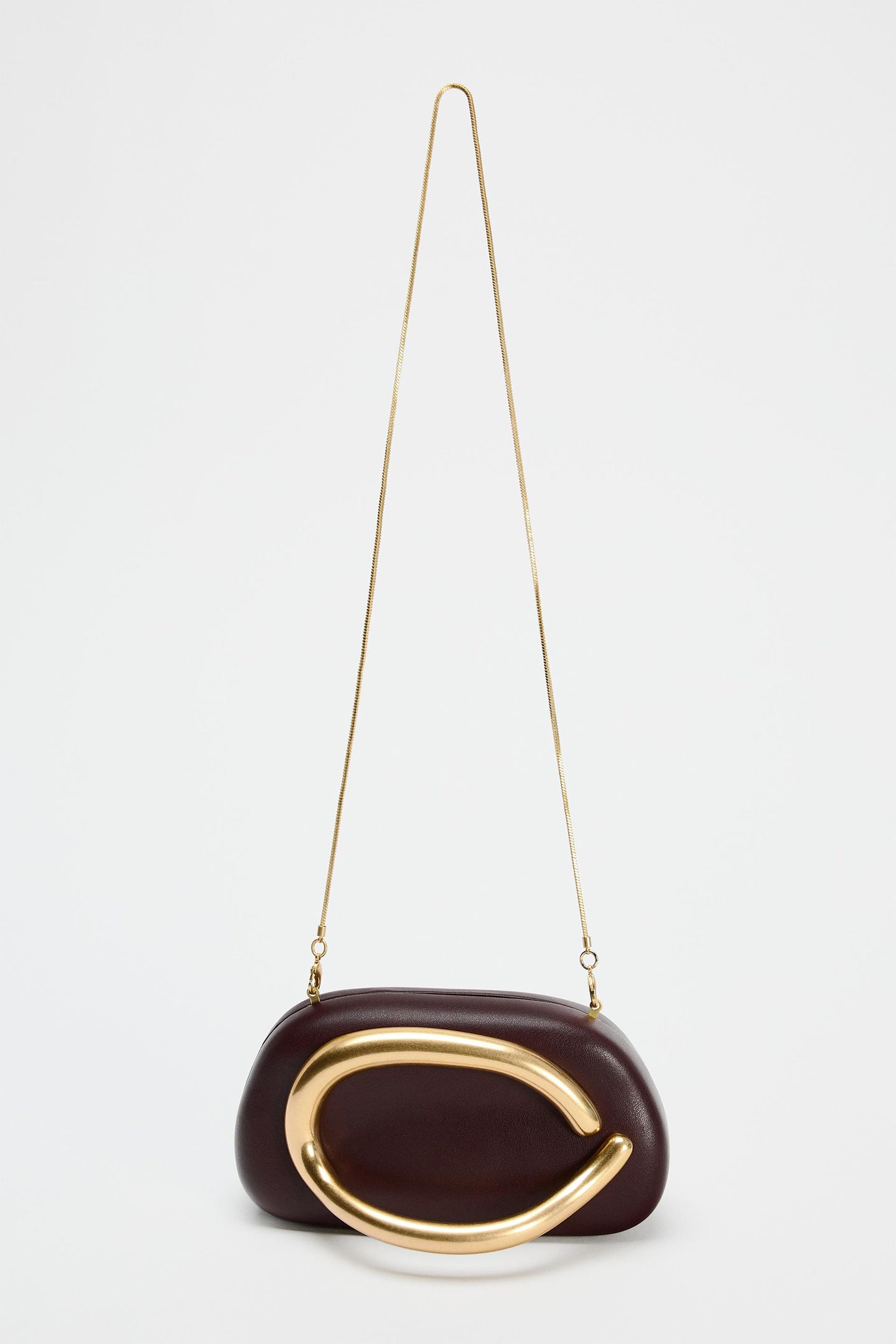 Curved Metal Box Bag