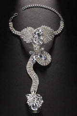 Crystal Snake Finger Ring Bracelet