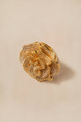 Pave Crystal Rose Ring