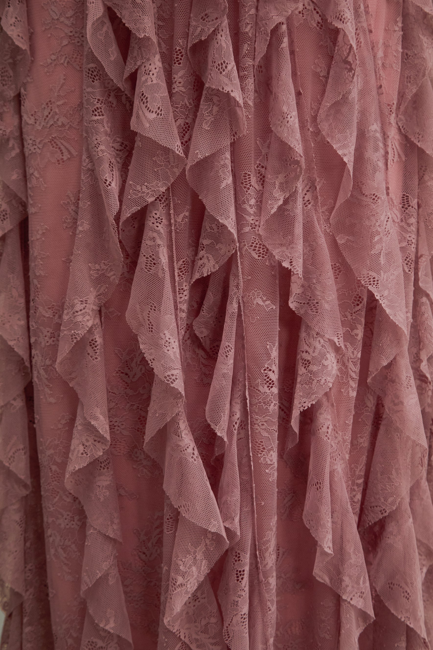 Viva La Vibes Pink Corset Bodice Ruffled Maxi Dress