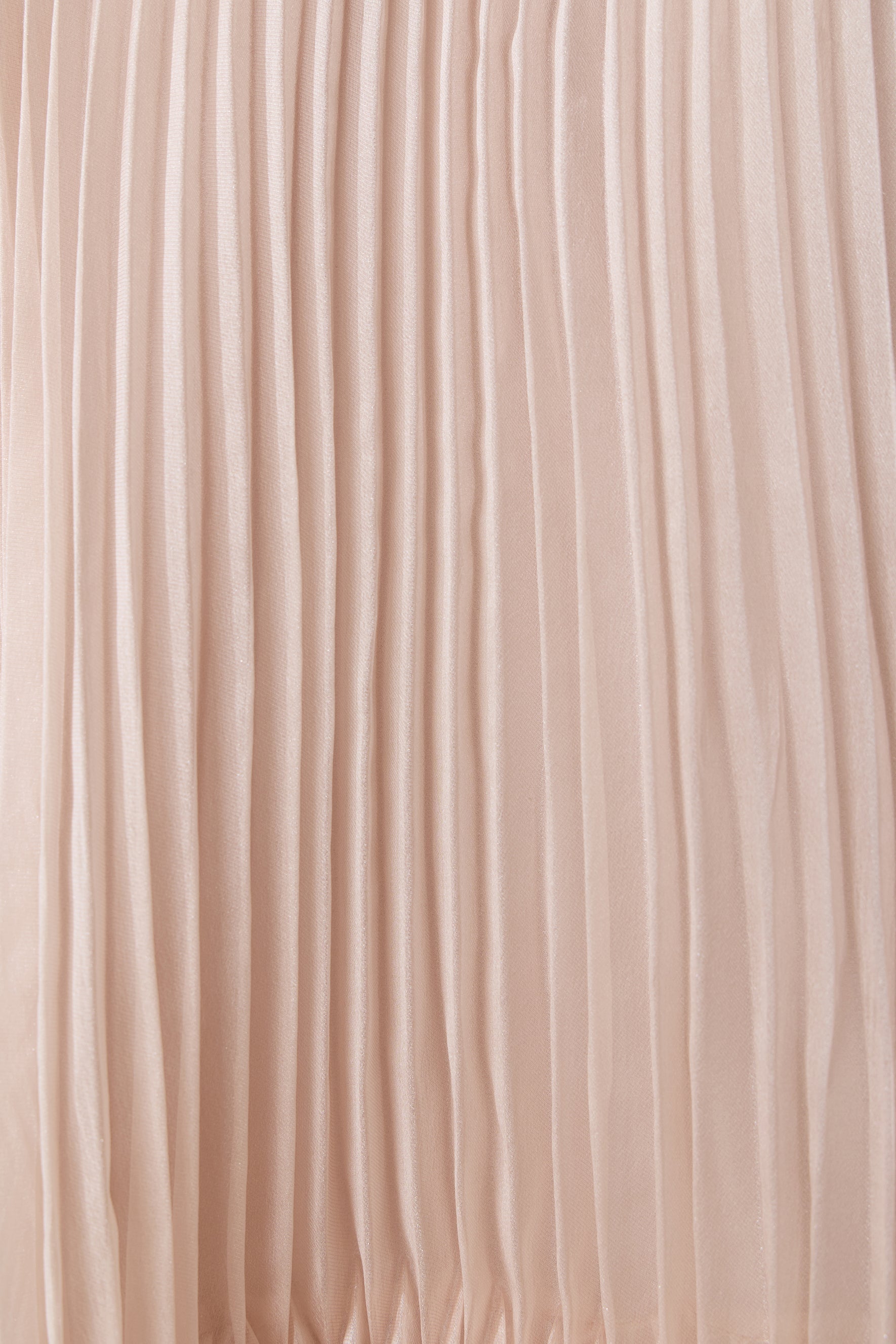 Light Party Moment Pink Halter Neck Pleated Maxi Dress