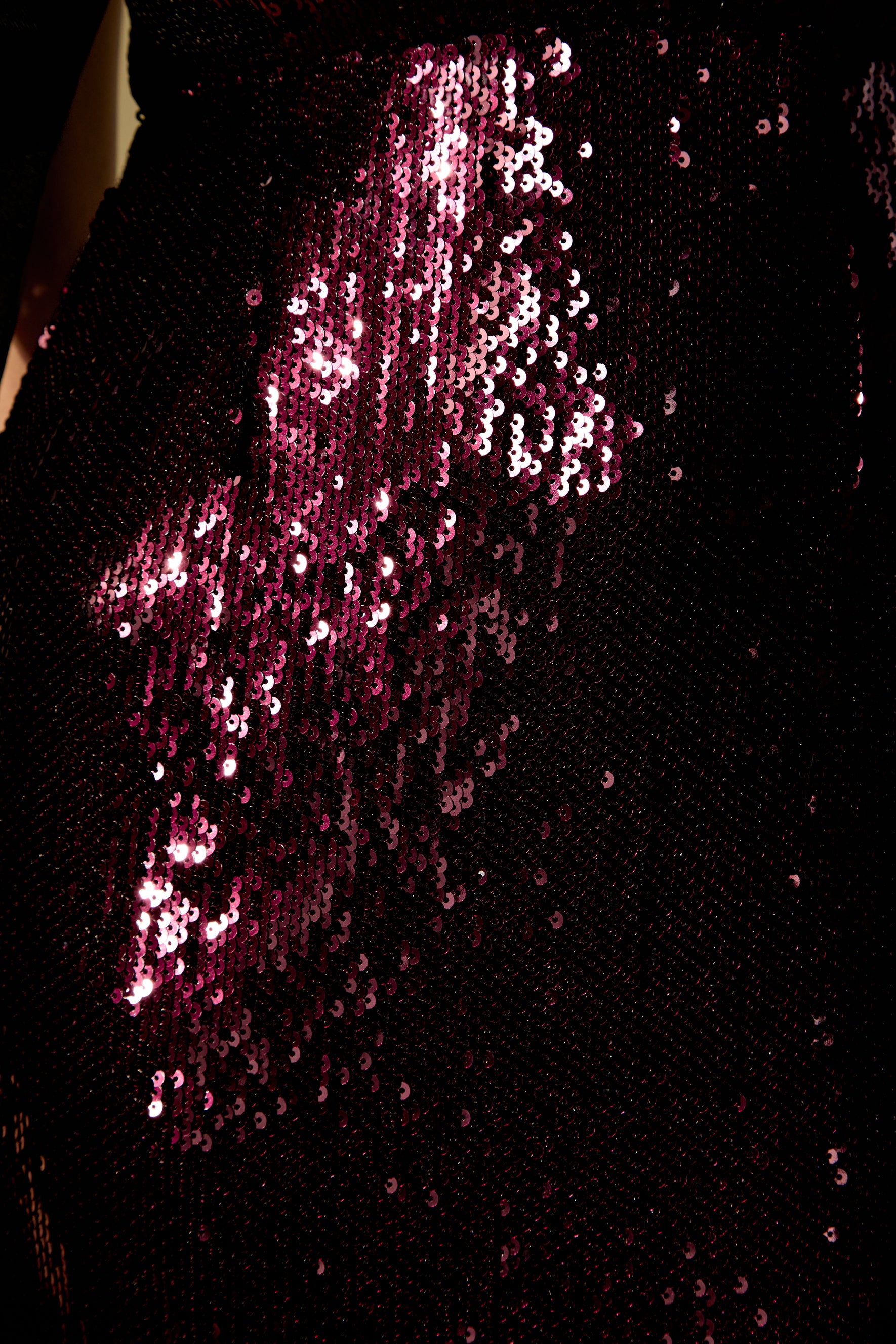 My Feels Burgundy Sequin Off Shoulder Maxi Dress