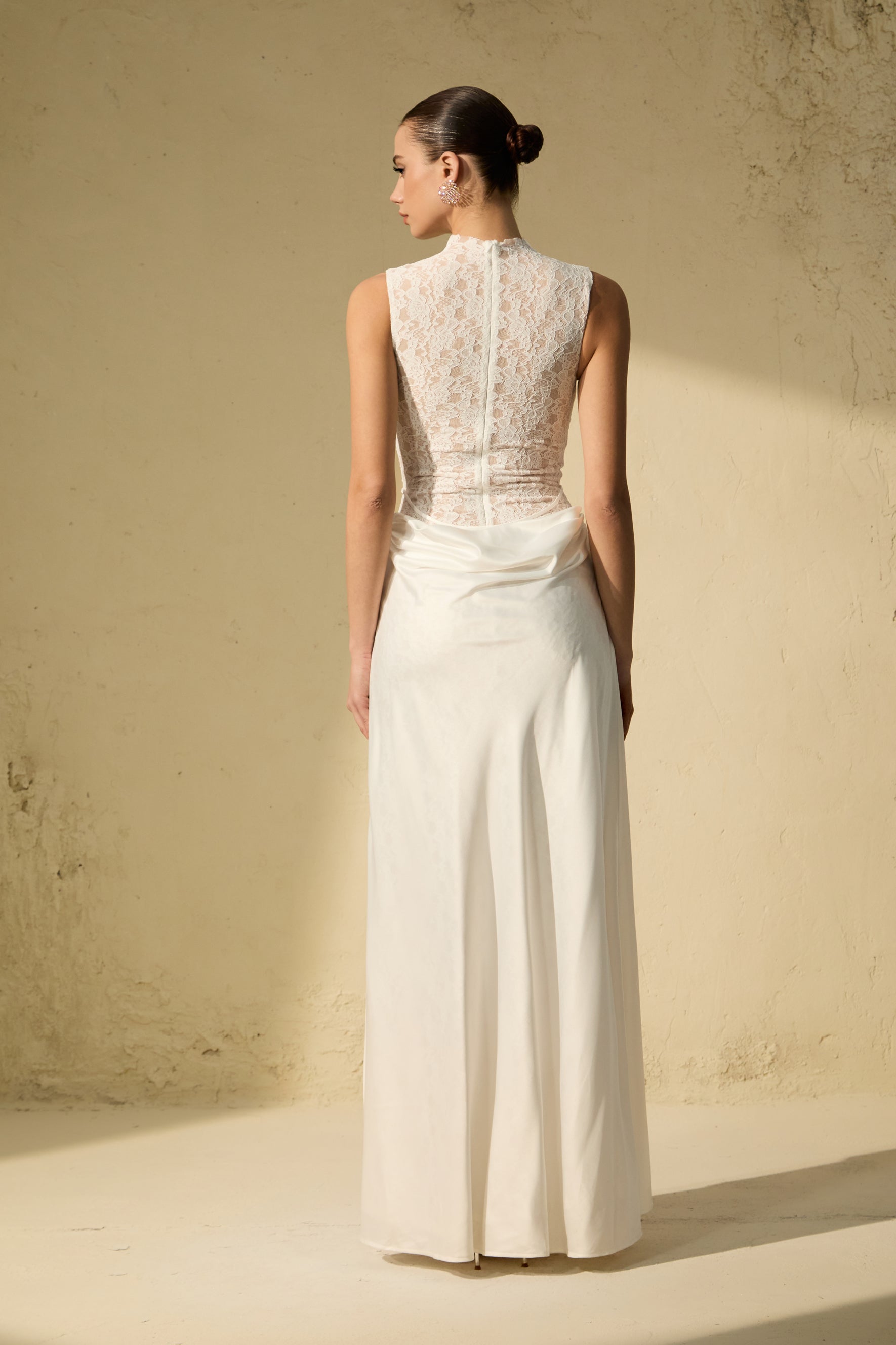 Unforgettable Night White Floral Lace Sleeveless Maxi Dress