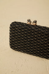 Diamond Embellished Box Clutch