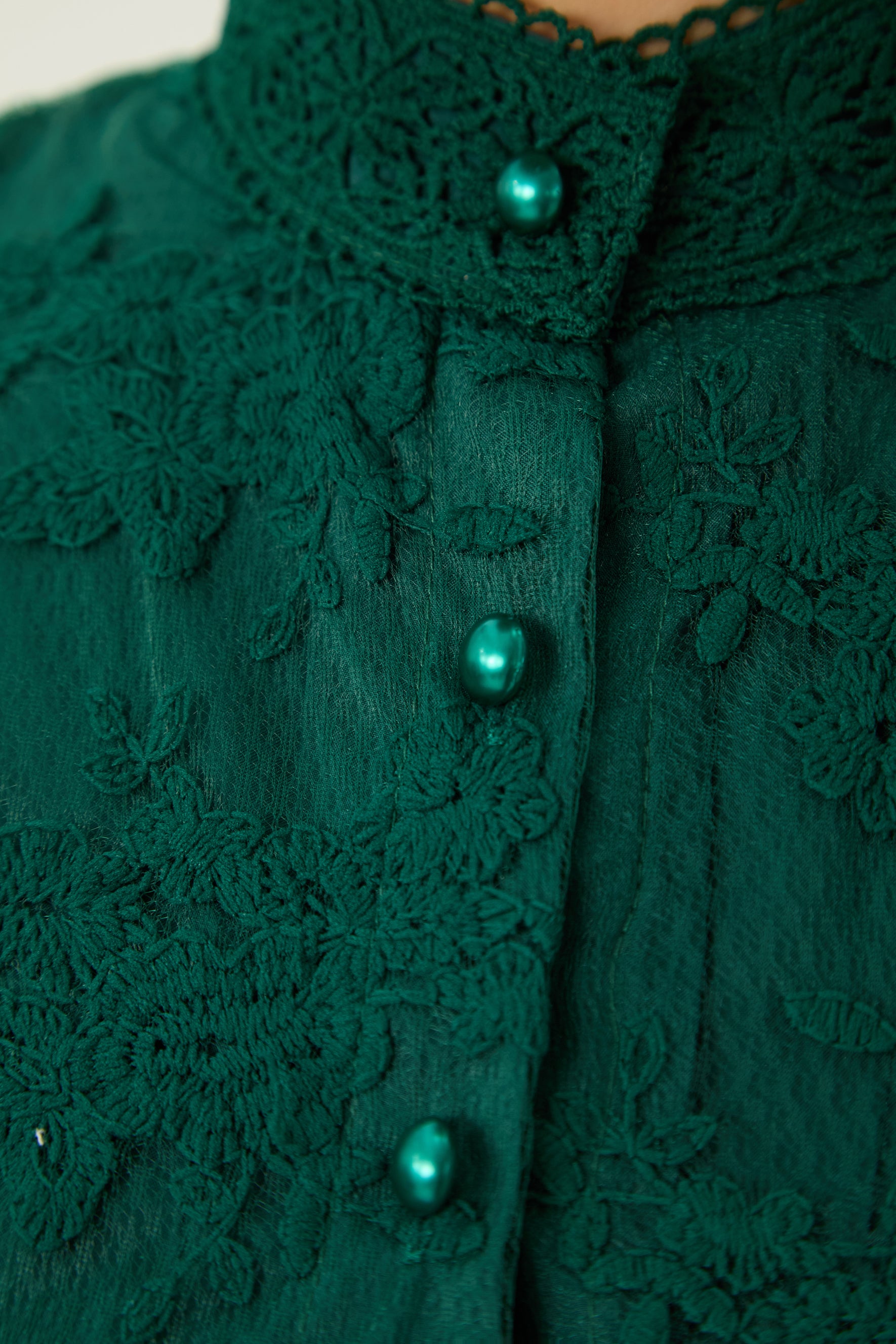 Perfectly Flirtatious Green Sheer Lace Sleeve Maxi Dress