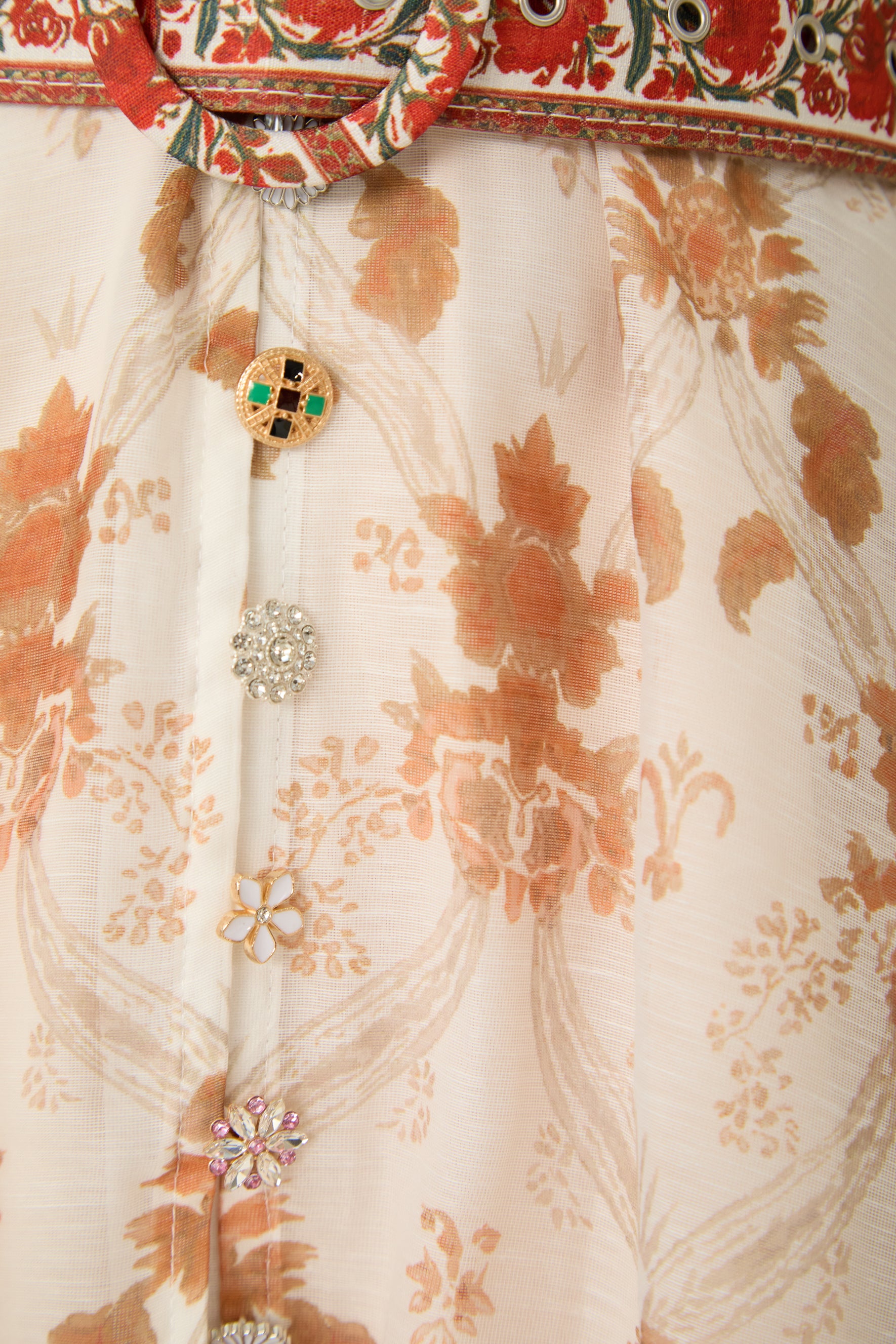Confident Sensation Beige Balloon Sleeve Floral Print Mini Dress