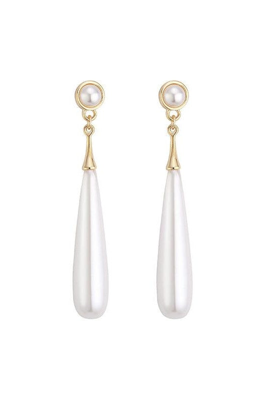 Teardrop Faux Pearl Earrings