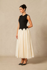 Zoey Sleeveless Color Block Maxi Dress