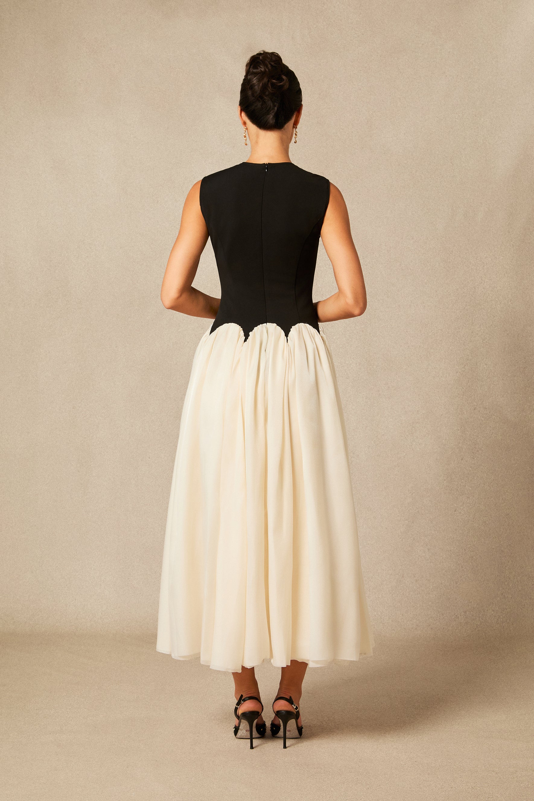Zoey Sleeveless Color Block Maxi Dress