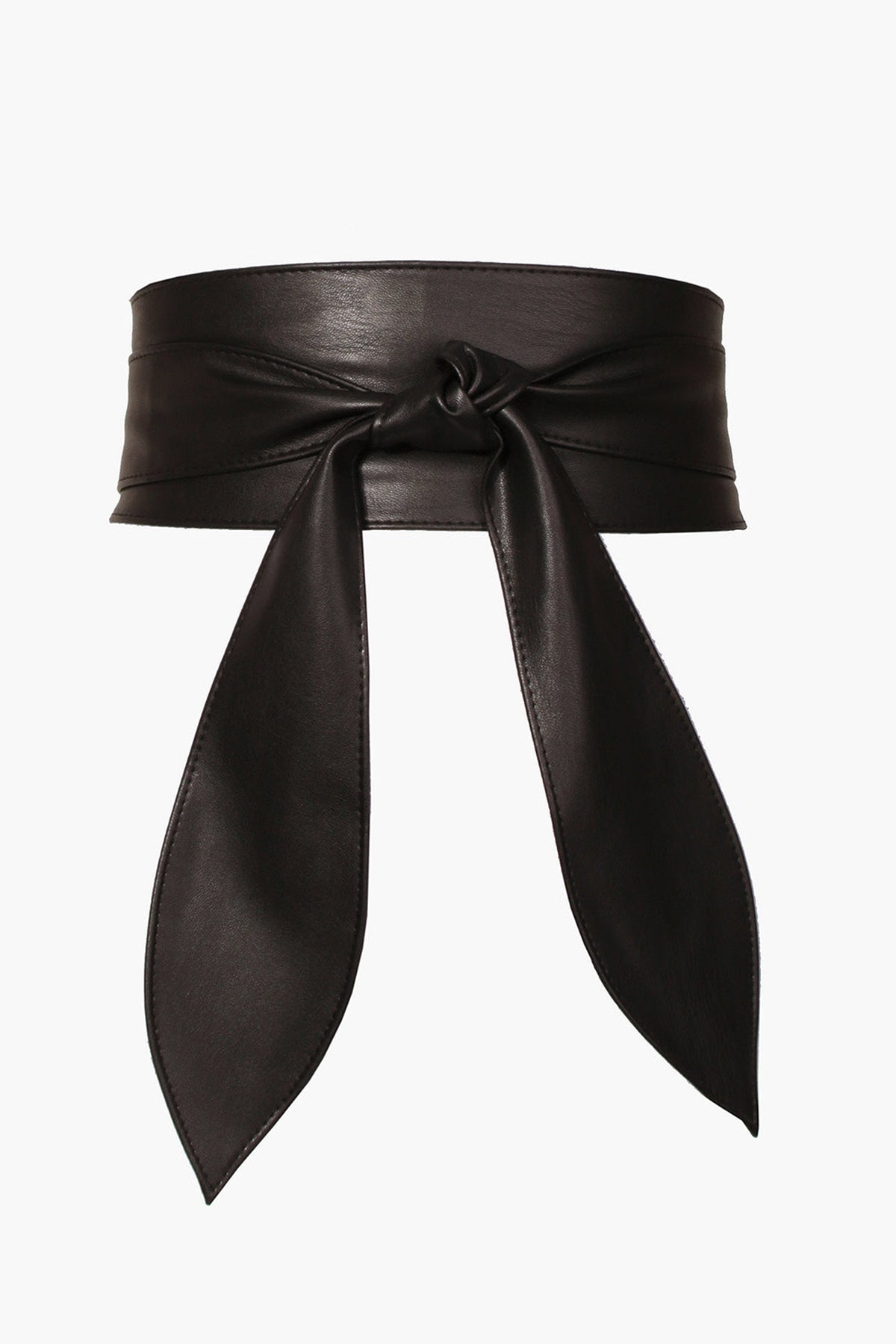 Faux Leather Wrap Belt