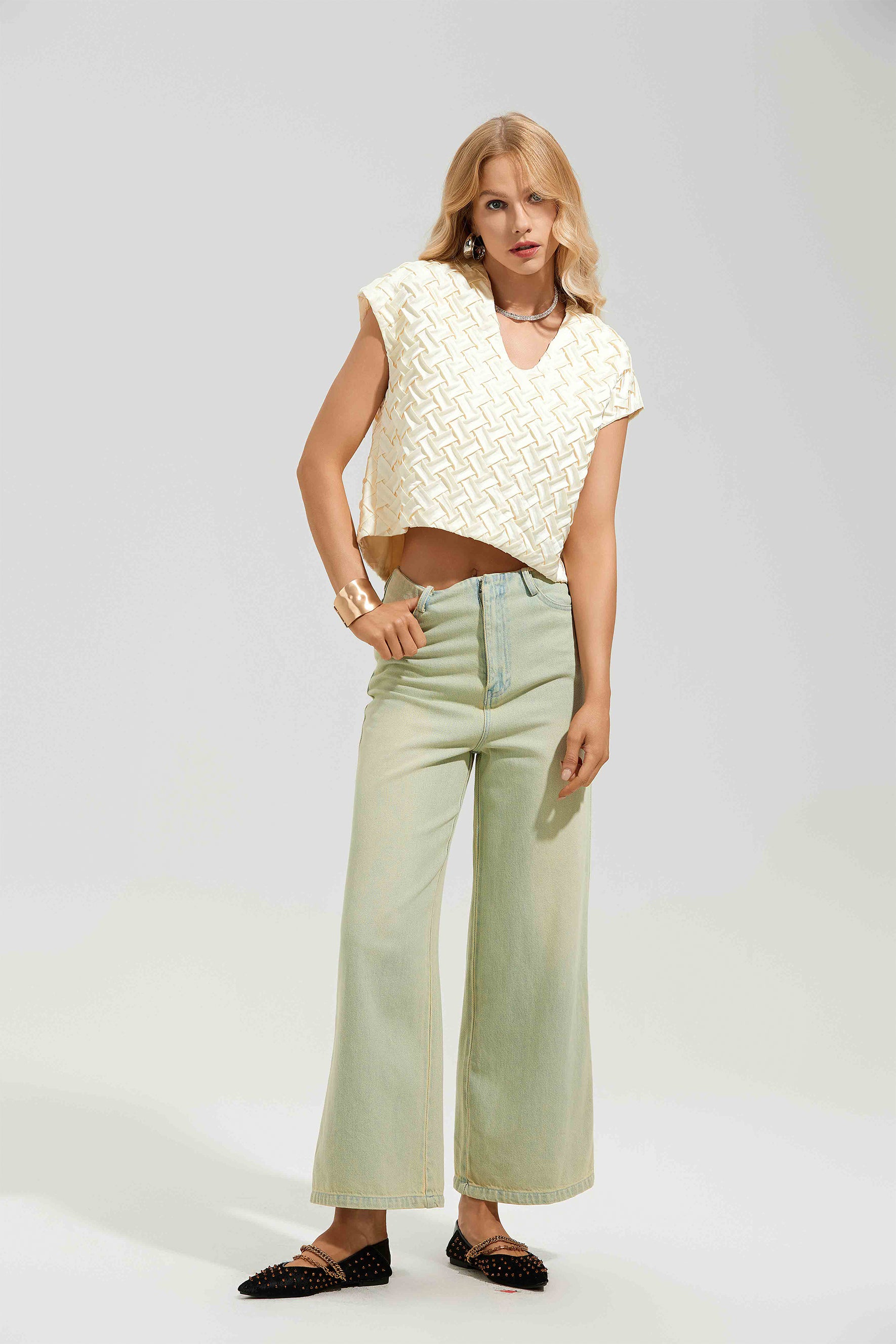 Judy High Waist Wide Leg Jeans