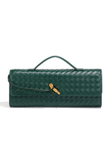 Woven Leather Clutch Bag