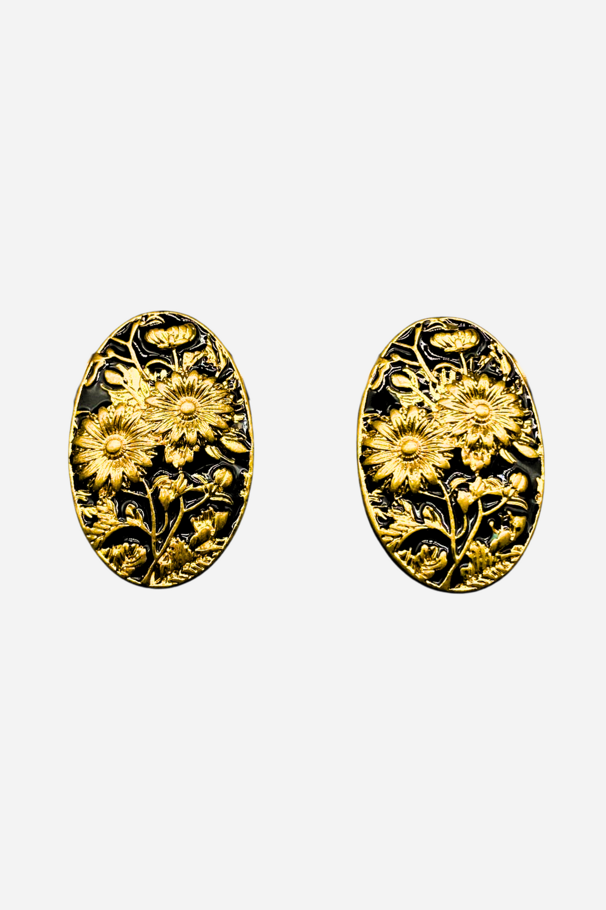 Eileen Flower Enamel Earrings & Ring Set