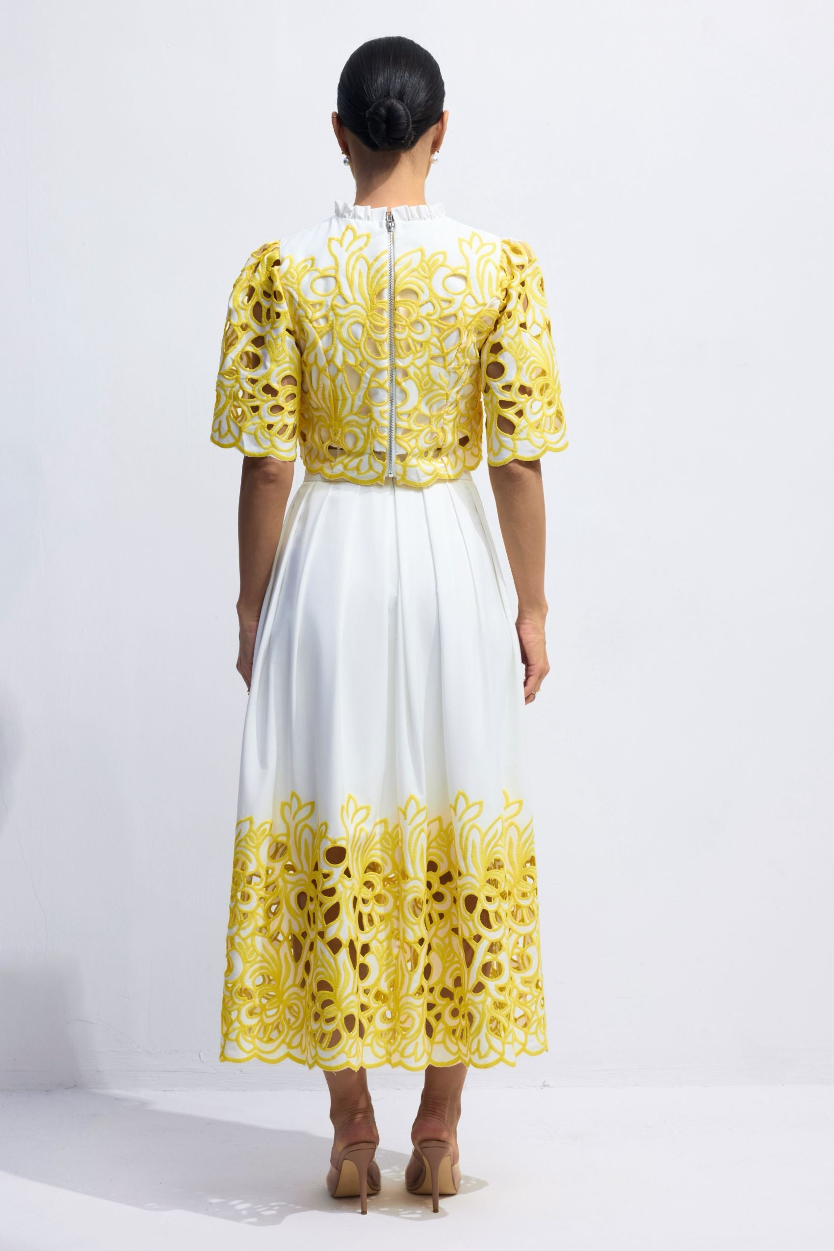 Kelly Floral Embroidered Two-Piece Set