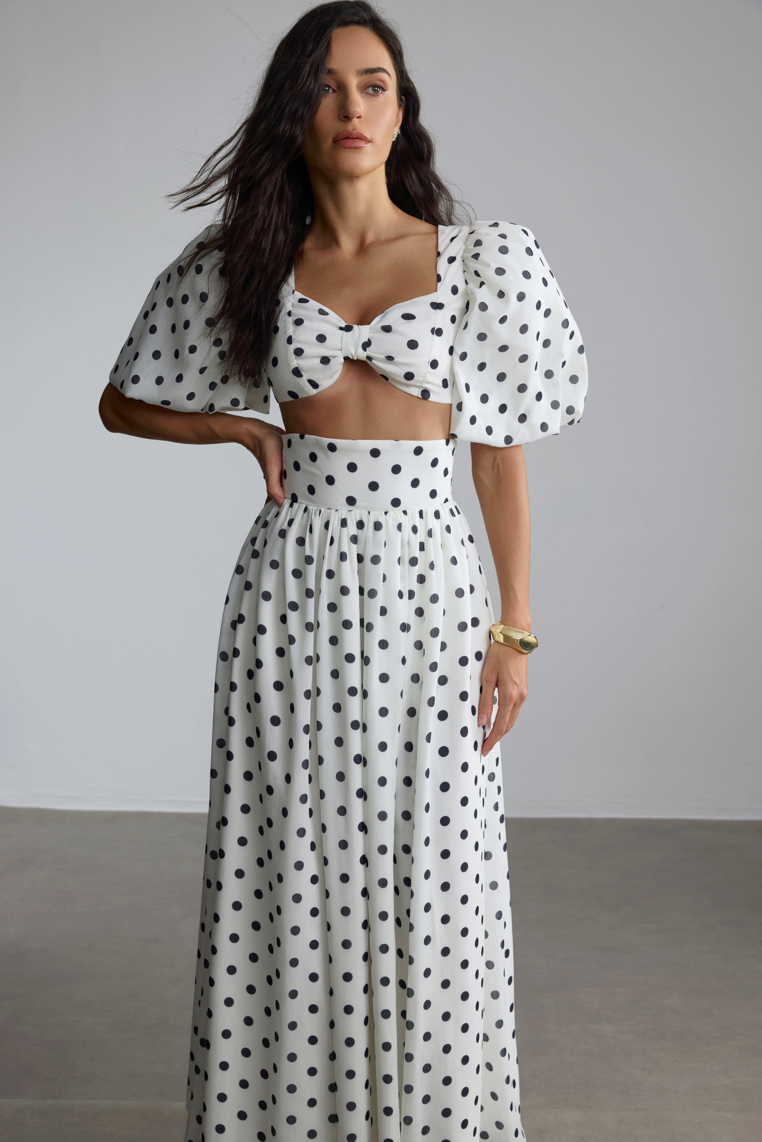 Ellie Polka Dot Skirt Set