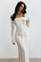 Emily Off Shoulder Lace Maxi Dress