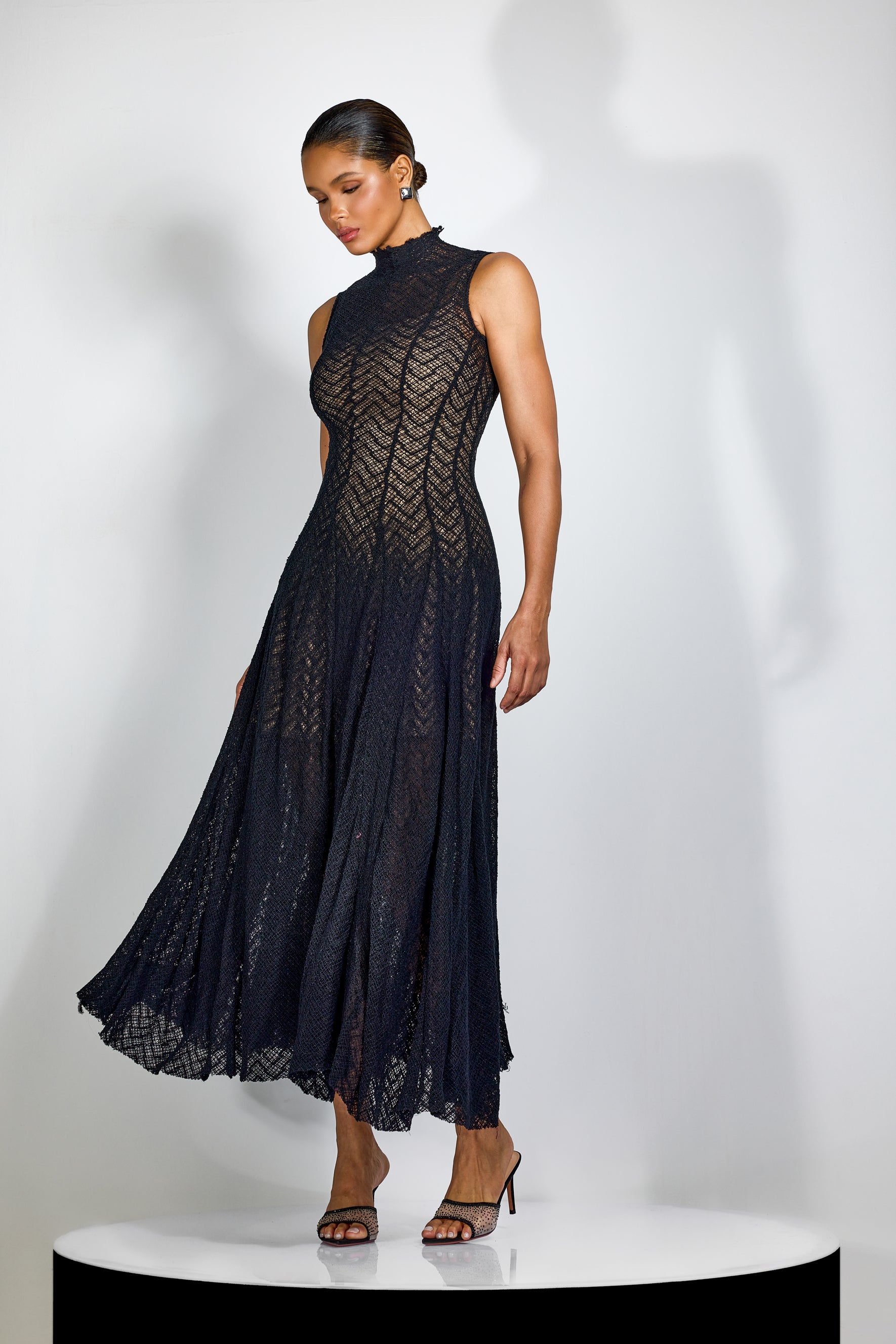 Janet High Neck Sleeveless Maxi Dress
