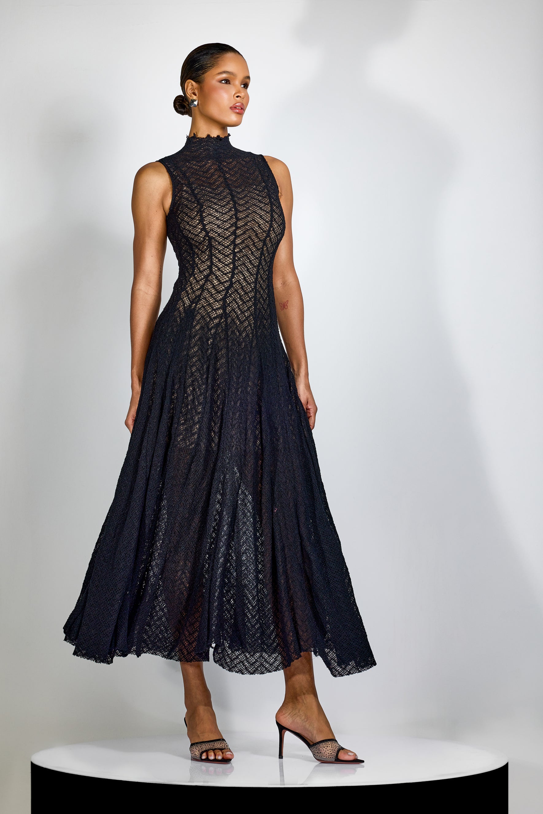 Janet High Neck Sleeveless Maxi Dress