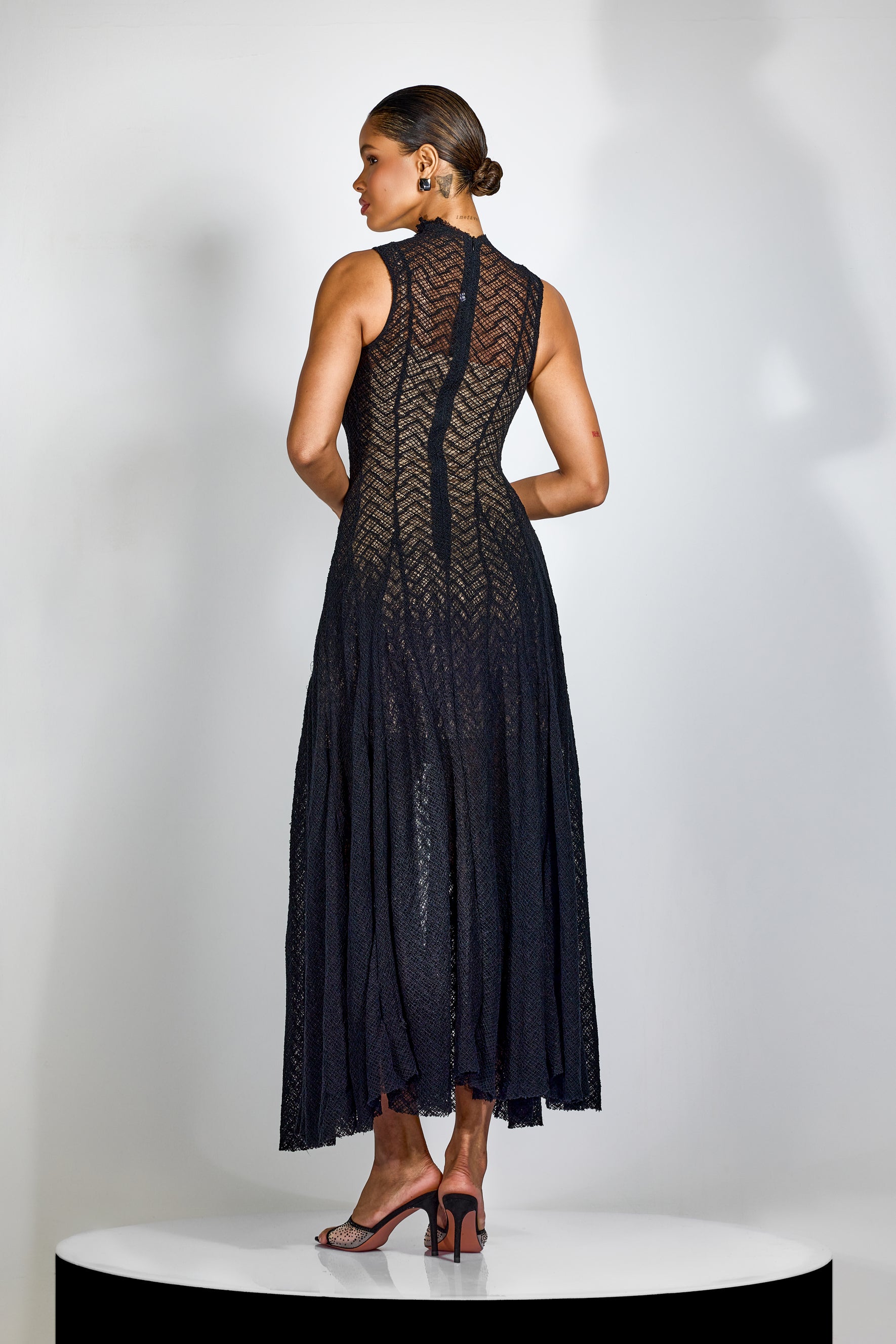 Janet High Neck Sleeveless Maxi Dress