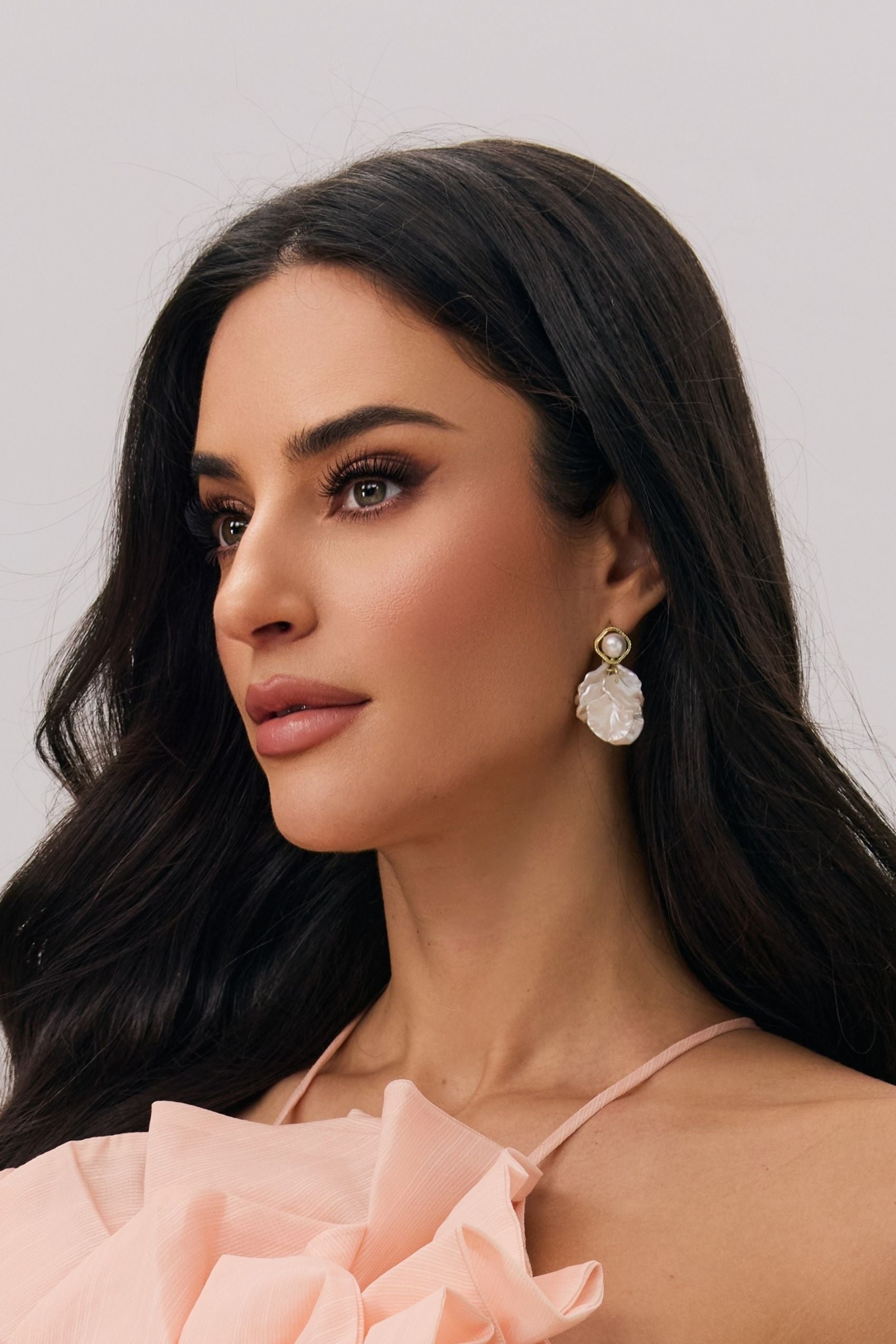 Shell Flower Petal Ear Cuffs
